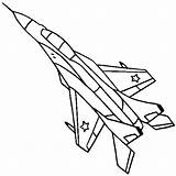 Coloring Fighter Pages Aircraft sketch template