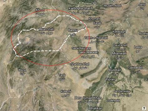 north waziristan military operation zarb  azb map paki mag