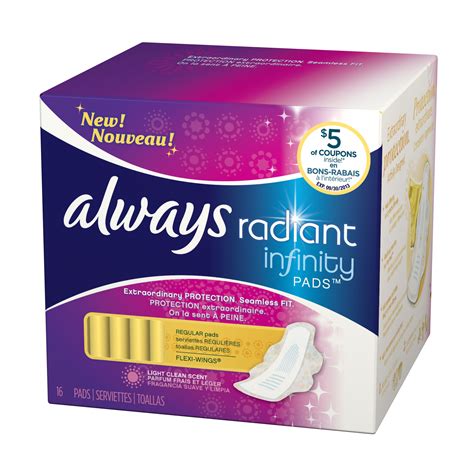 radiant infinity pads reviews  feminine hygiene chickadvisor