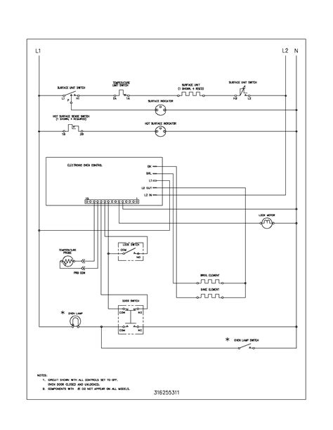 wiring diagram electric stove