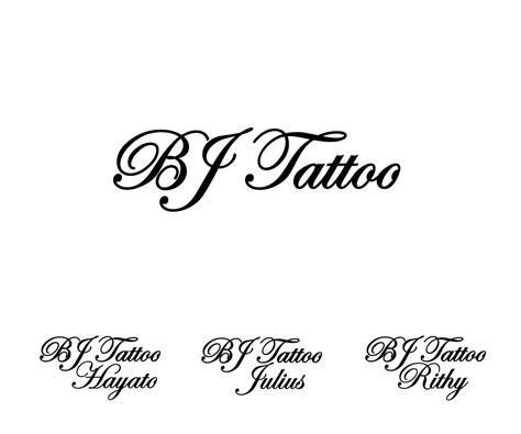 Playful Colorful Fashion Logo Design For Bj Tattoo Bj Tattoo Julius