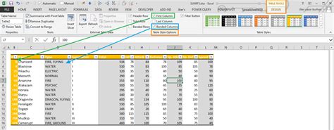 change table style  excel