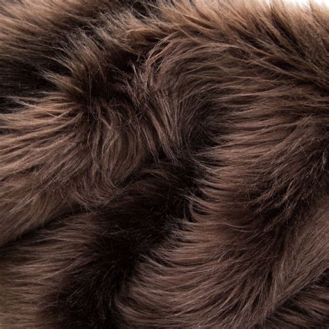 brown faux fake fur solid shaggy long pile fabric fur aesthetic faux fur fabric fur fabrics