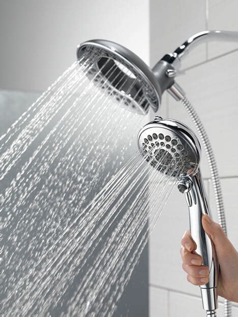 combination shower head and hand shower in2ition® two in