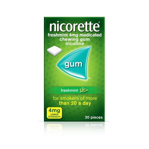nicorette freshmint gum mg  pieces