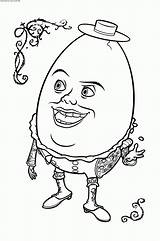 Coloring Humpty Dumpty Pages Popular sketch template
