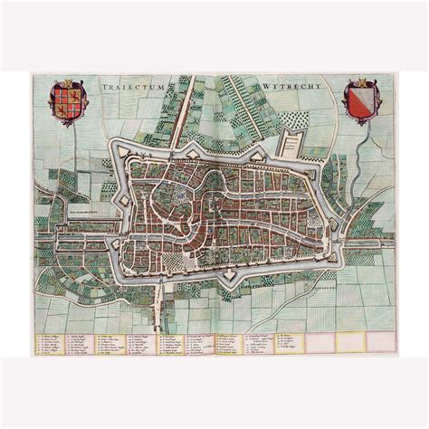 traiectum utrecht belgium atlas van loon  historic etsy   antique map magnetic
