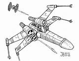 Wing Fighter Inktober Sketchy sketch template