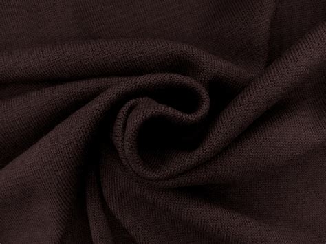 poly viscose blend knit  dark brown bj fabrics