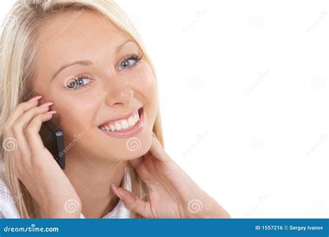 friendly girl stock photo image  face beauty grin