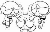 Powerpuff Coloring Pages Girls Girl Print Printable Kids sketch template