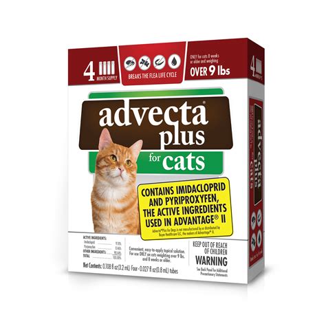 advecta  flea treatment  large cat  monthly treatments