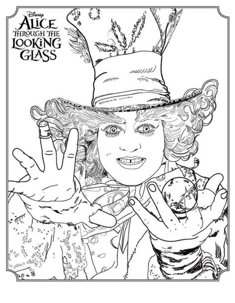 kids  funcom coloring page alice    glass mad hatter