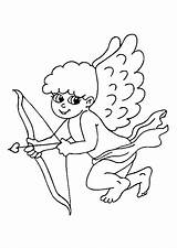 Ange Amour Anges Cupidon Colorier Hugolescargot Coloriages Cupid Valentin Amoureux Printable Fleche sketch template