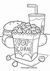 Essen Popcorn Malvorlage Ausmalbild Kirmes Popkorn Kinderbilder Karussells Rummel sketch template