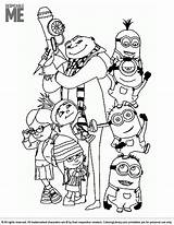 Despicable Minions sketch template