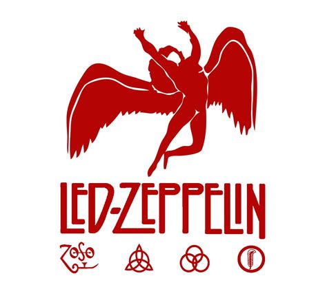 led zeppelin logos  falling angel decal sticker high quality vinyl car truck laptop tablet