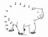 Polar Bear Dot Activities Animals Puzzle Winter Printable Preschool Cartoon Happy Artic Oso Bears Smiling Craft Puzzles Standing Kindergarten Printables sketch template