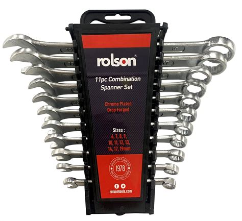 pc combi spanner set df  rack  rolson tools