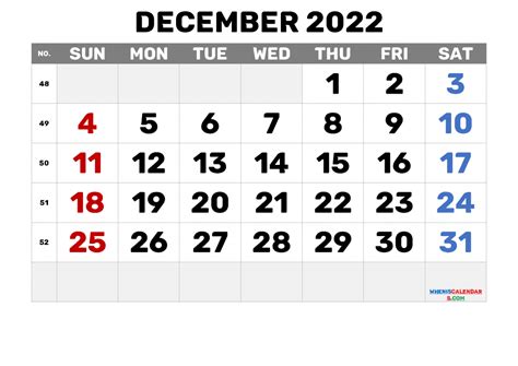 printable blank calendar december    image