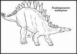 Tuojiangosaurus Extinct Josep Zacarias sketch template