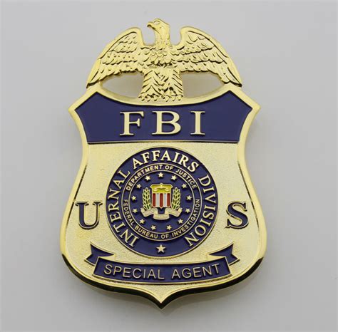 fbi special agent badge solid copper replica  props coin souvenir