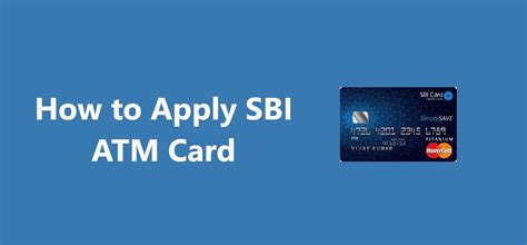 How To Apply Sbi Atm Card – Credithita