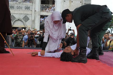 Man Collapses In Indonesia As He Is Caned For Having Sex