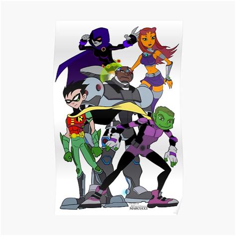 teen titans posters redbubble