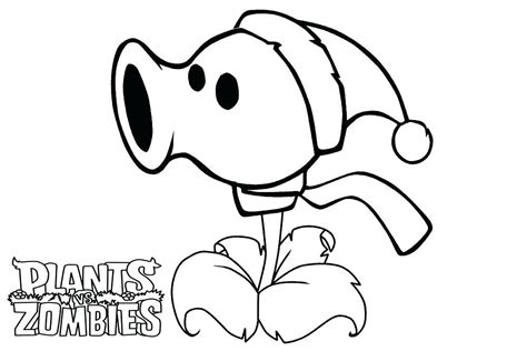 plants  zombies coloring pages peashooter  getcoloringscom