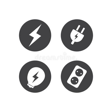 electrical symbol icon set stock illustrations  electrical symbol icon set stock