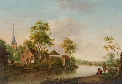 hollandse school  eeuw paintings  sale dutch landscape