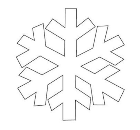 snowflake template  printable