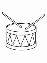 Drum Coloring Pages Printable Kids Mycoloring Color sketch template