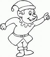 Coloring Pages Elves Christmas Elf Kids Colouring Printable Cute Popular Coloringhome Comments sketch template