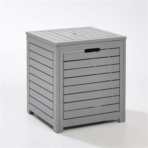 square outdoor storage box grey la redoute interieurs la redoute
