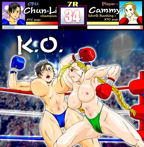 Rule 34 Boxing Cammy White Capcom Chun Li Female Human