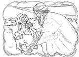 Coloring Prodigal Son Pages Preschool Parable Clipart Him Ran Luke Kissed Arms Put Around He His Library Popular sketch template