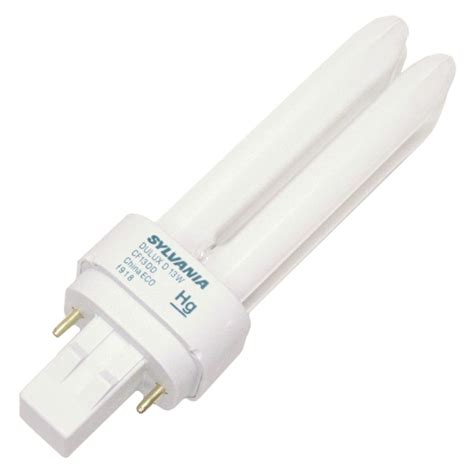 sylvania  light bulb   pin double tube compact fluorescent amazoncouk lighting