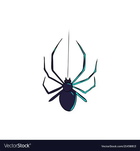 spider   symbol  phobias  horrors design vector image