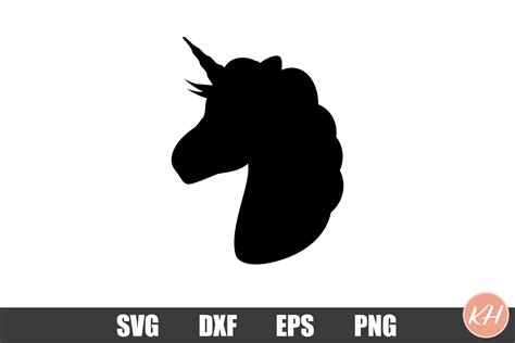 unicorn silhouette svg  cut files design bundles