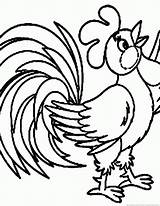 Rooster Coloring Pages Year Comments Part sketch template
