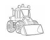 Loader Construction Coloring Vehicles Front Cartoon Pages Digger Bulldozer Truck sketch template