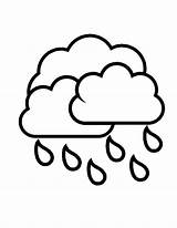 Coloring Cloud Raindrop Rain Clouds Color Drawing Raindrops Pages Sheet Clipart Storm Printable Colouring Pic Raining Clipartbest Cliparts Kids Sky sketch template
