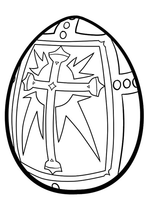 religious easter egg coloring page  printable coloring pages