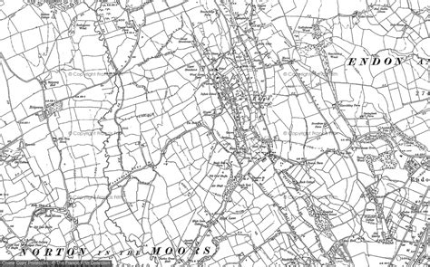 historic ordnance survey map  brown edge