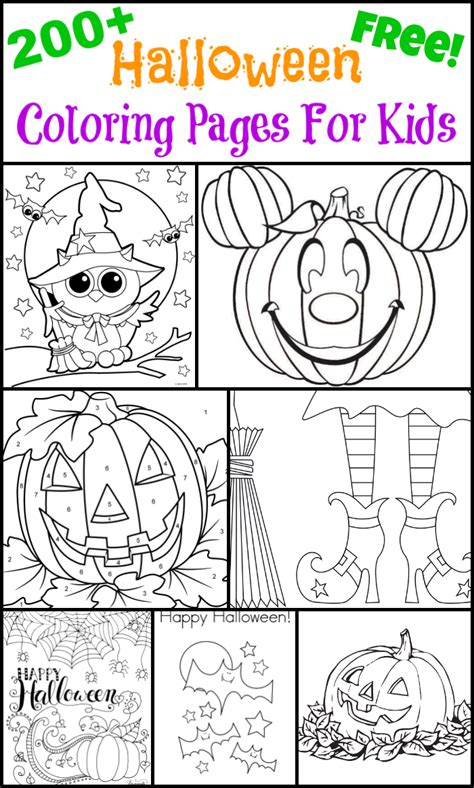 printable halloween coloring pages home family style