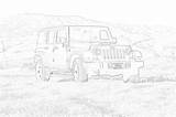 Jeep Wrangler Mimi Panda sketch template