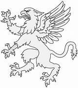 Griffin Heraldic Heraldicart sketch template
