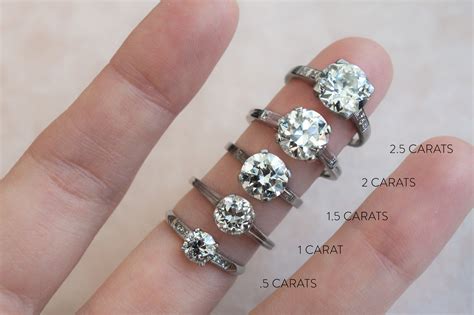 actual diamond carat size  hand infacet jewellers cape town south
